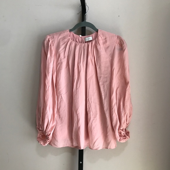 AYR The Fancytown Pleated Blouse Silk Blend  Size Small NWOT - Picture 1 of 5